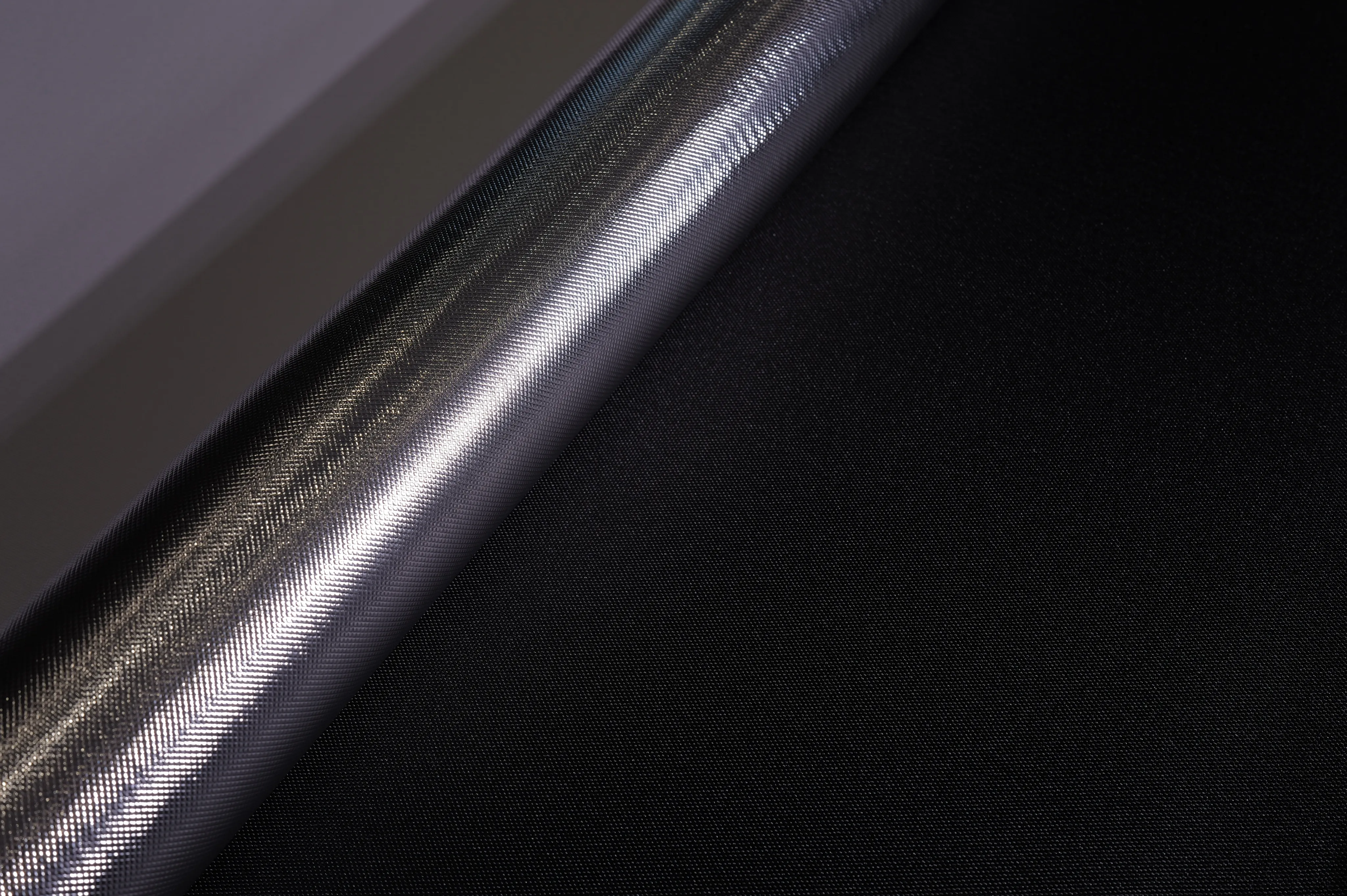 Fine Weave Reflective Laminate, Silver / Dark Back – roll form