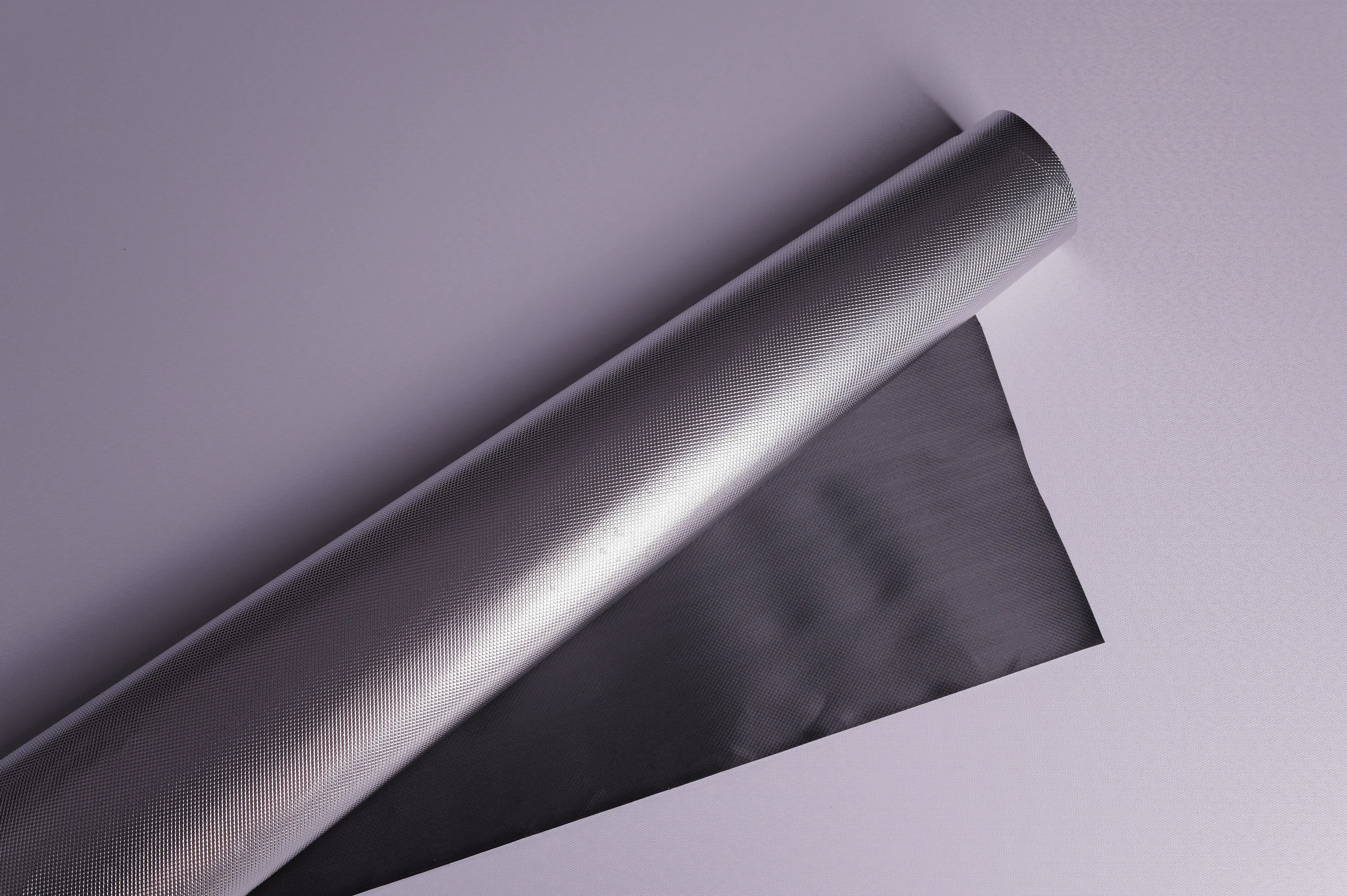 Micro Weave Reflective Laminate, Silver-Grey / Dark Back – roll form
