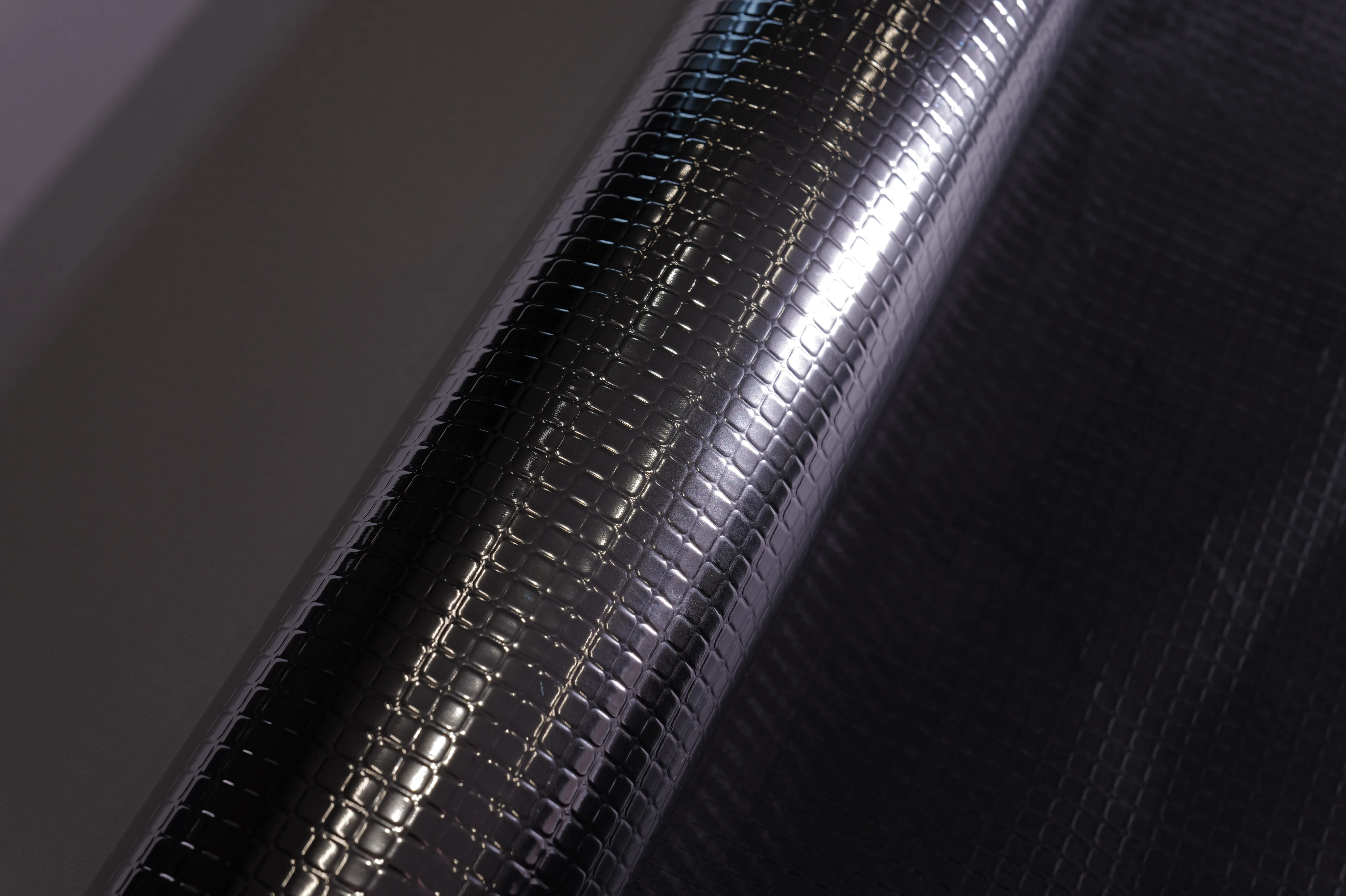 Brick Emboss Reflective Laminate, Gloss Black – hero view