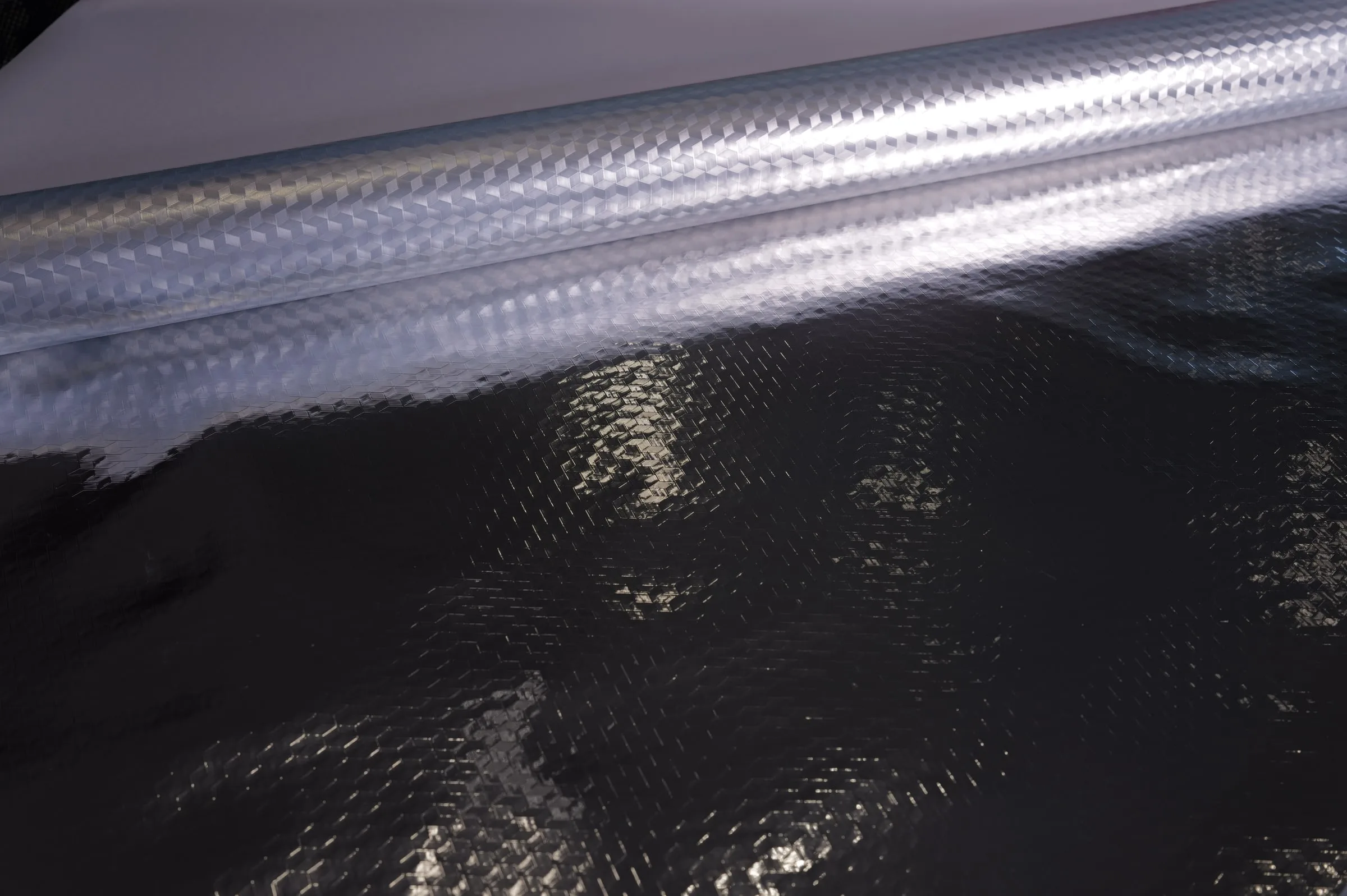 Diamond Reflective Laminate, Gloss Dark / Silver Emboss Back – hero view