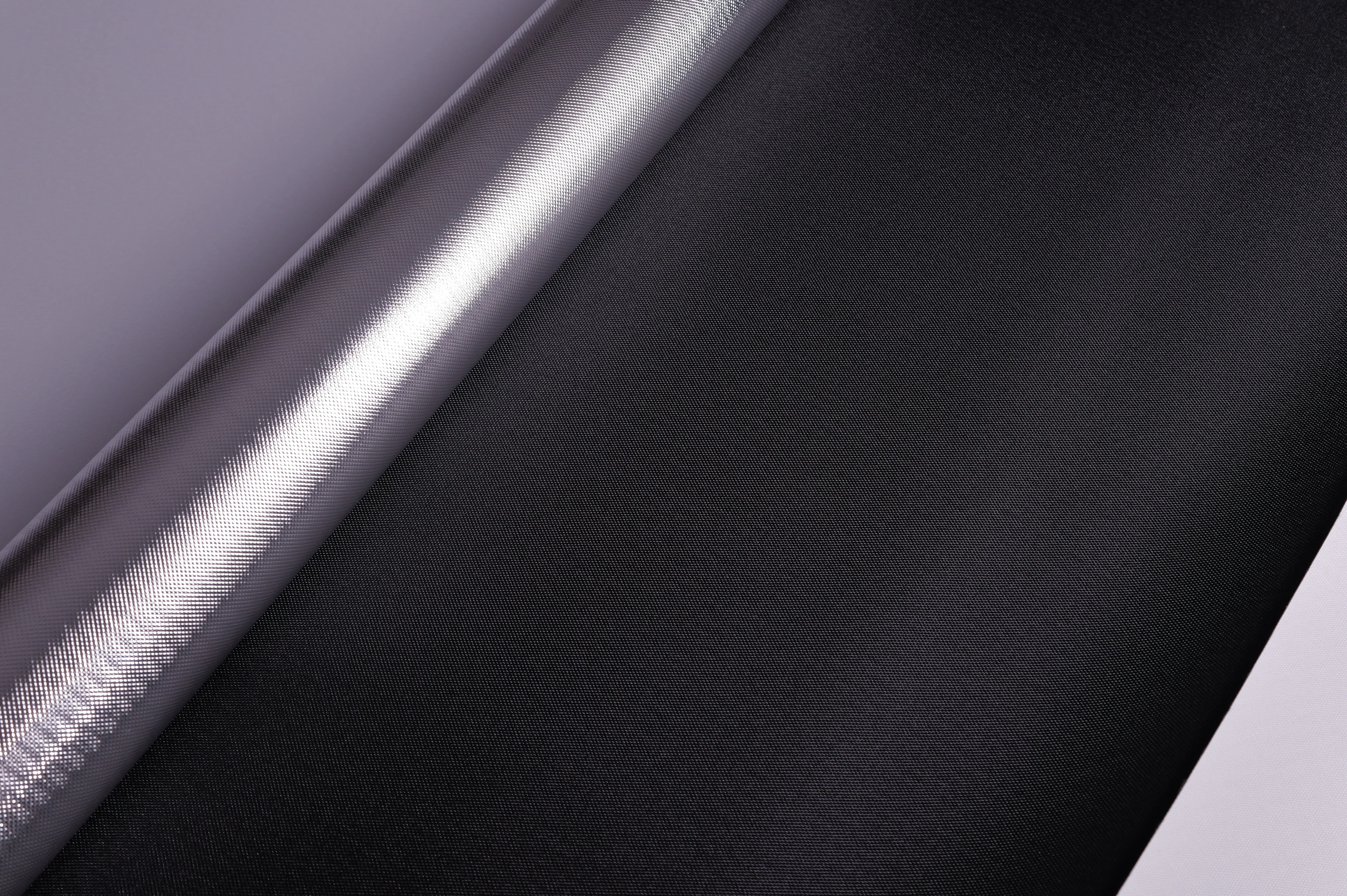 Micro Grid Reflective Laminate, Bright Silver / Black Back – hero view
