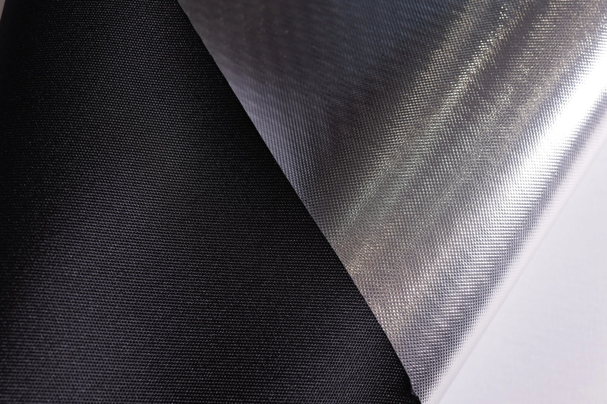 Fine Weave Reflective Laminate, Silver / Dark Back – hero view