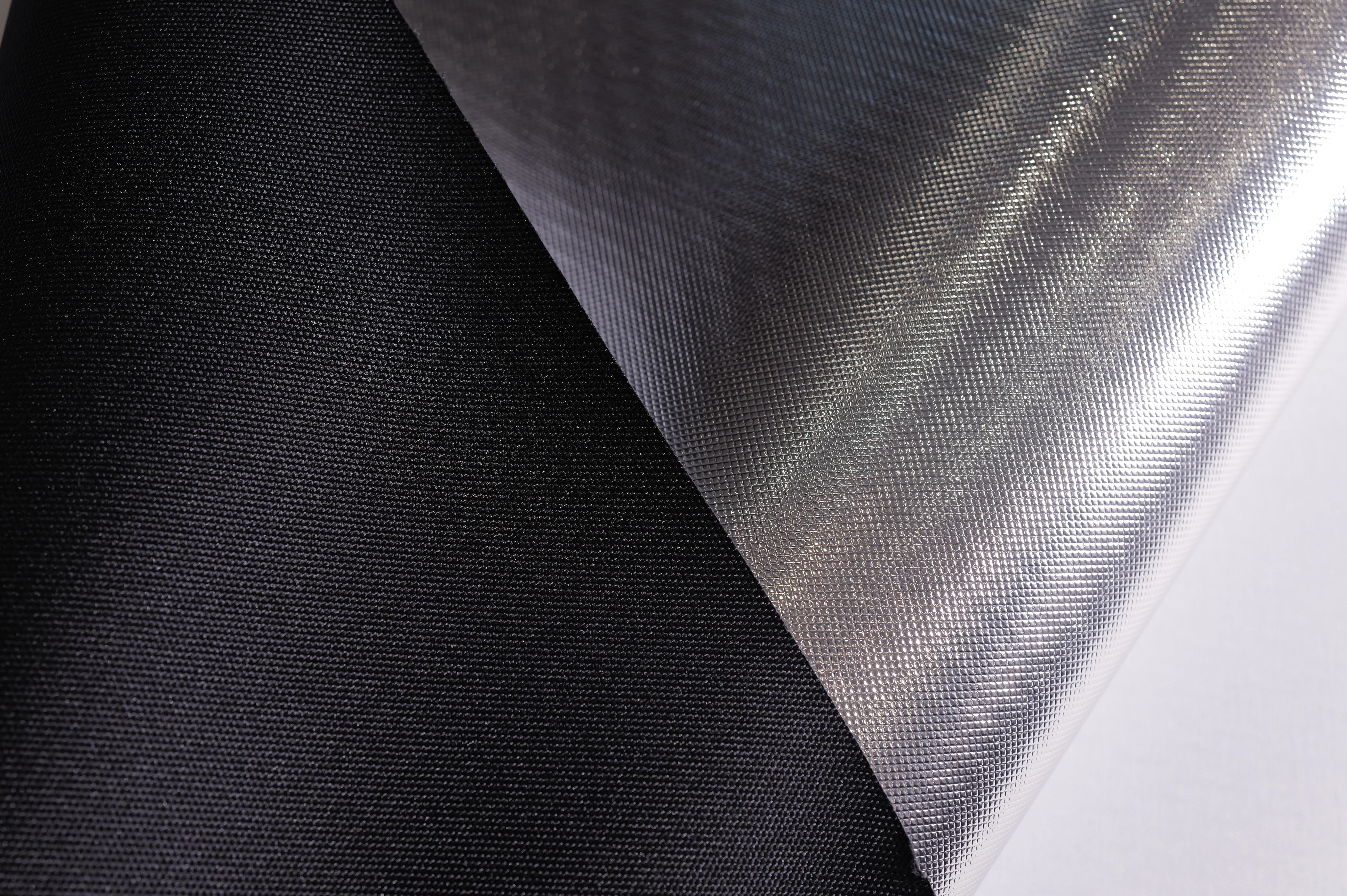 Fine Weave Reflective Laminate, Silver / Dark Back – hero view