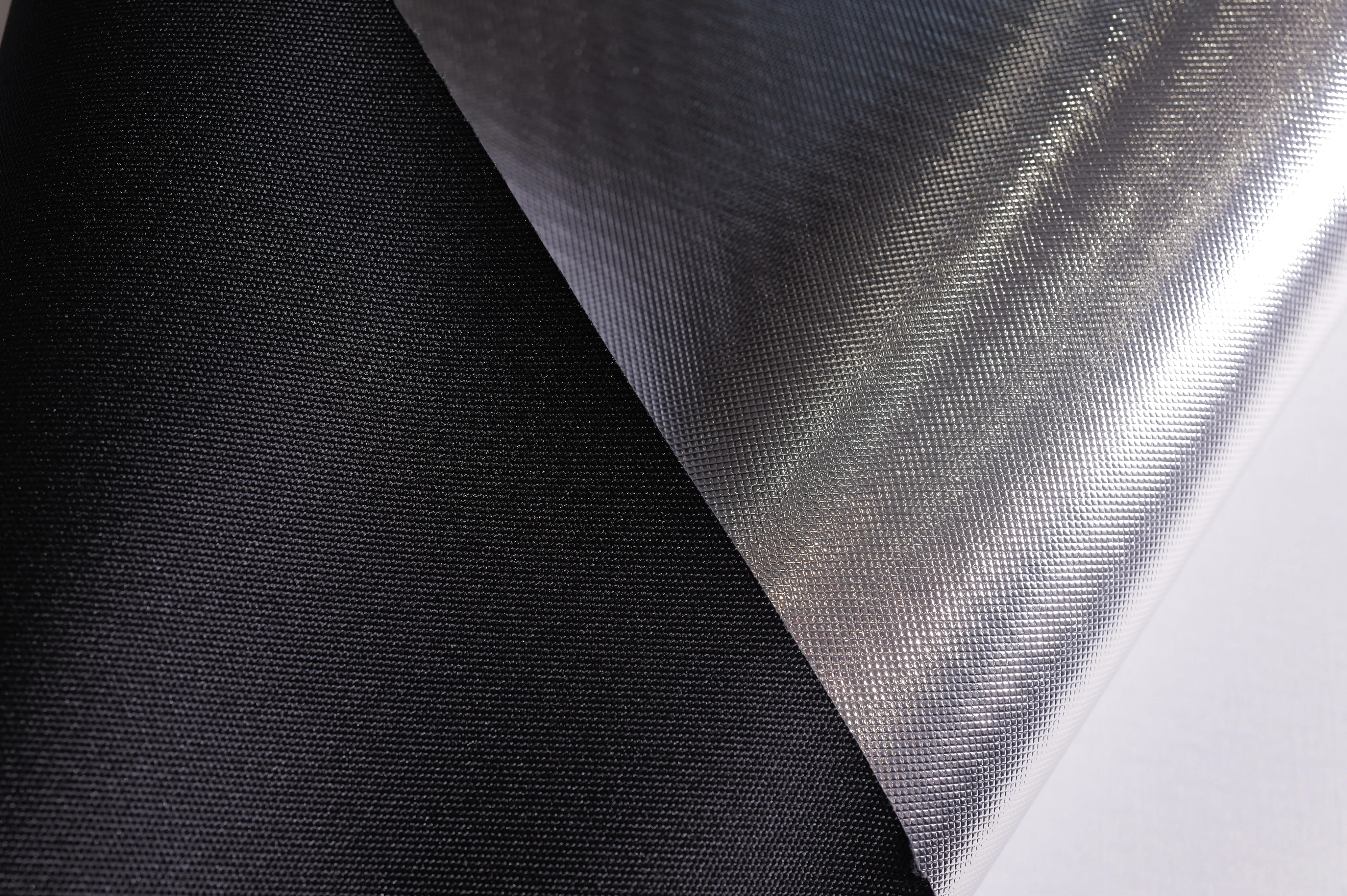 Fine Weave Reflective Laminate, Silver / Dark Back – hero view