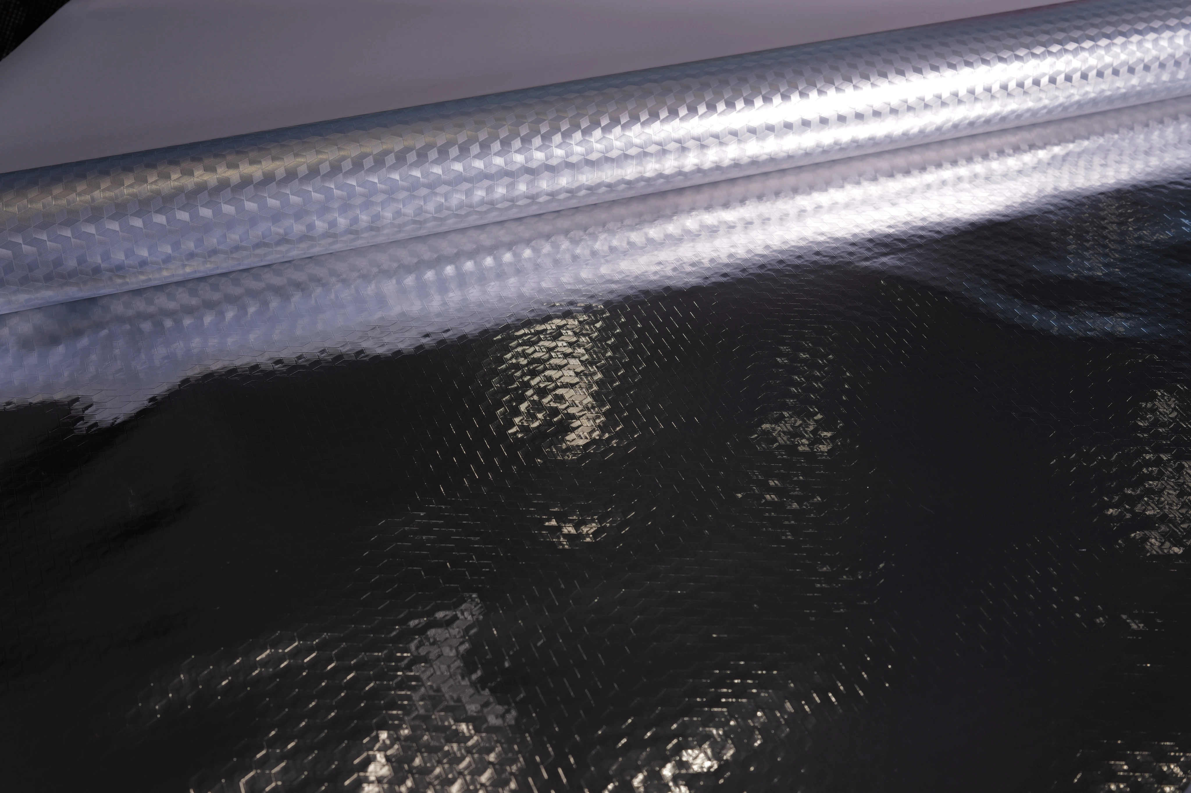 Diamond Reflective Laminate, Gloss Dark / Silver Emboss Back – hero view