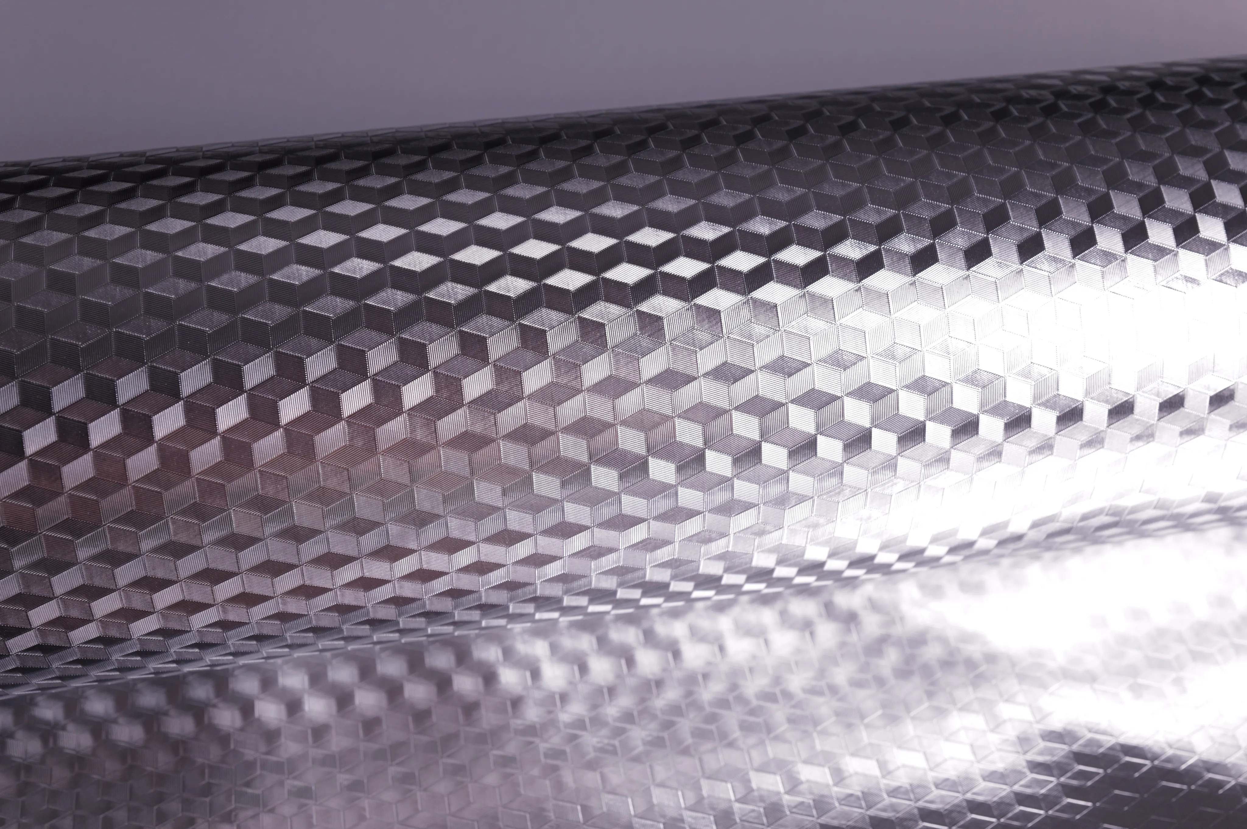 Grid Reflective Film, Silver – texture close-up