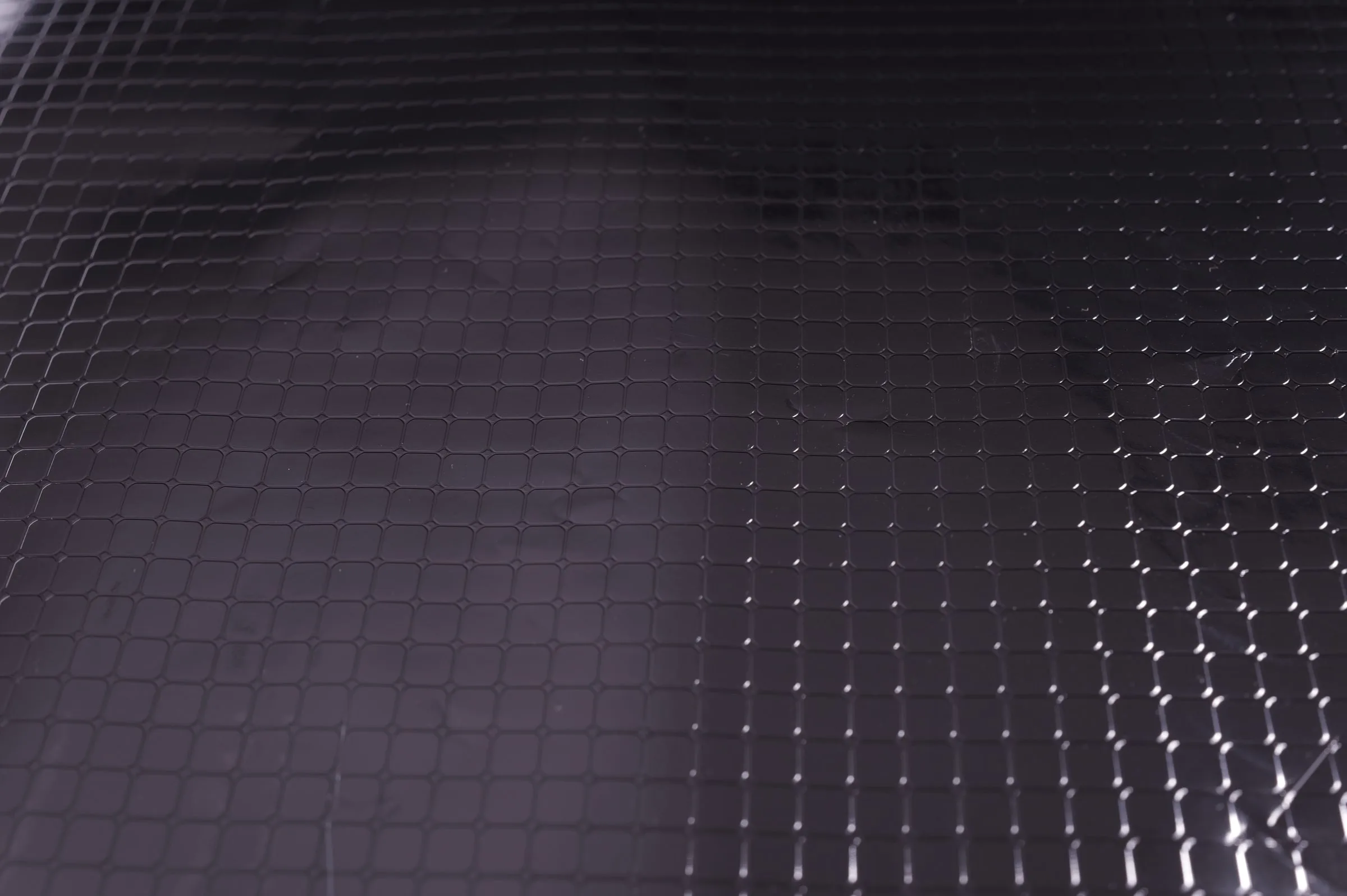 Fine Grid Reflective Laminate, Bright Silver / Dark Back – texture close-up