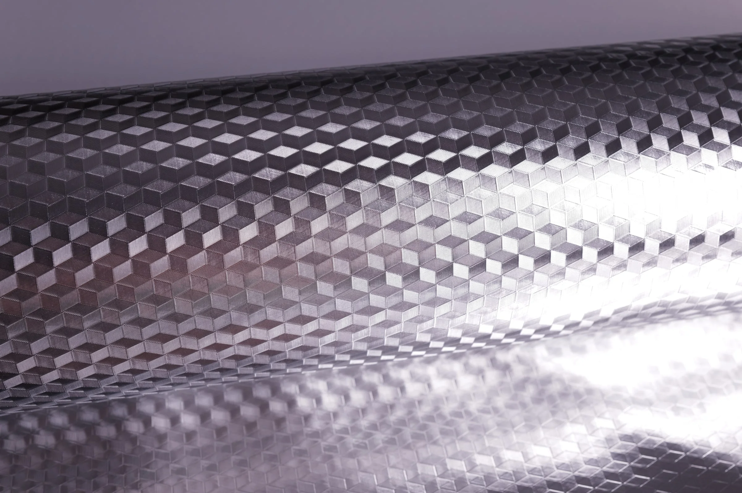 Grid Reflective Film, Silver – texture close-up