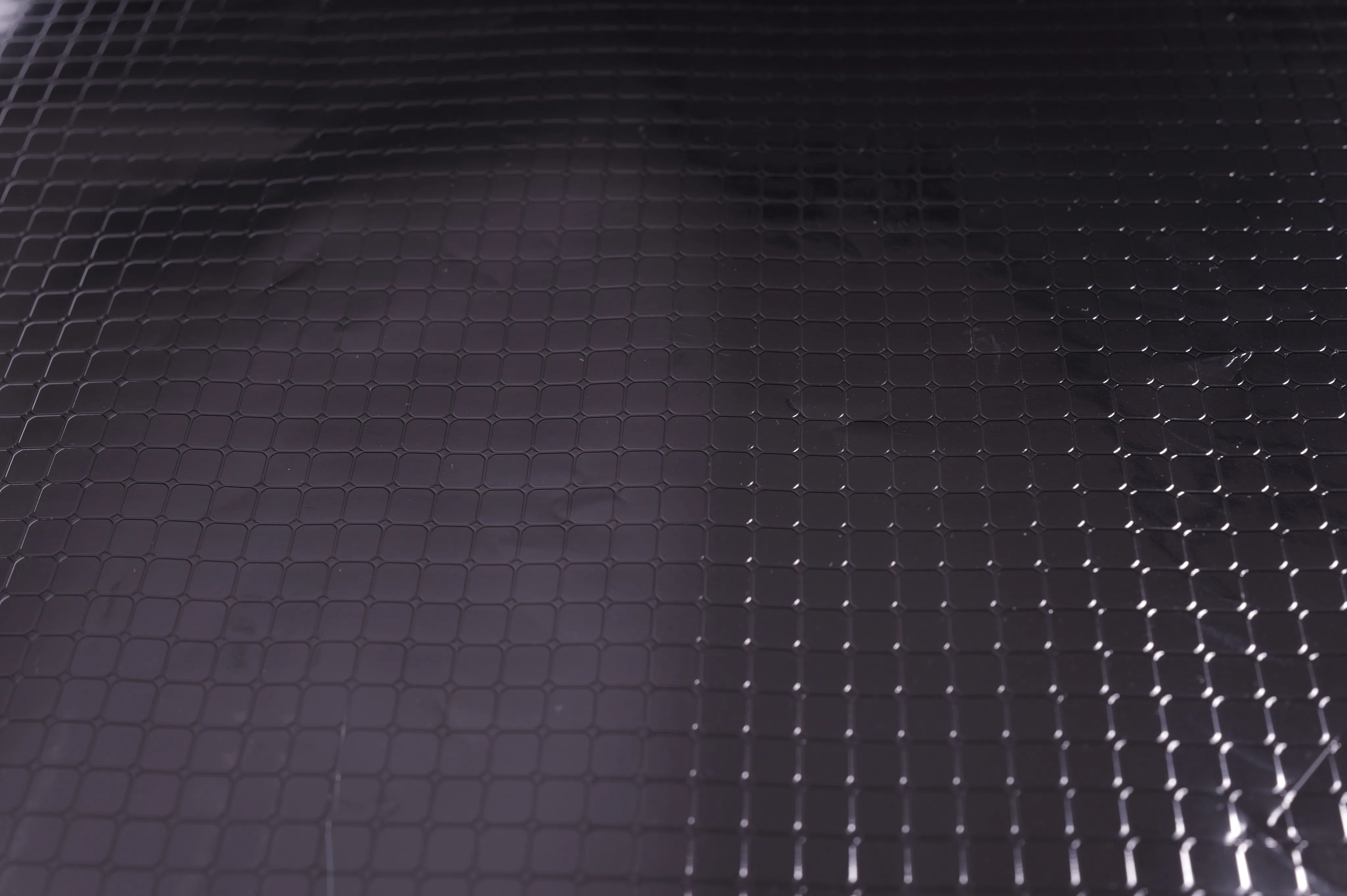 Fine Grid Reflective Laminate, Bright Silver / Dark Back – texture close-up
