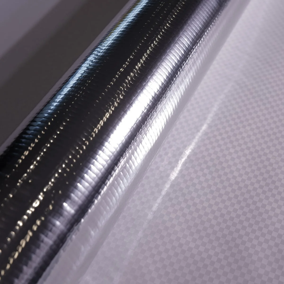 Small Grid Reflective Laminate, Silver-White / Dark Back – hero view