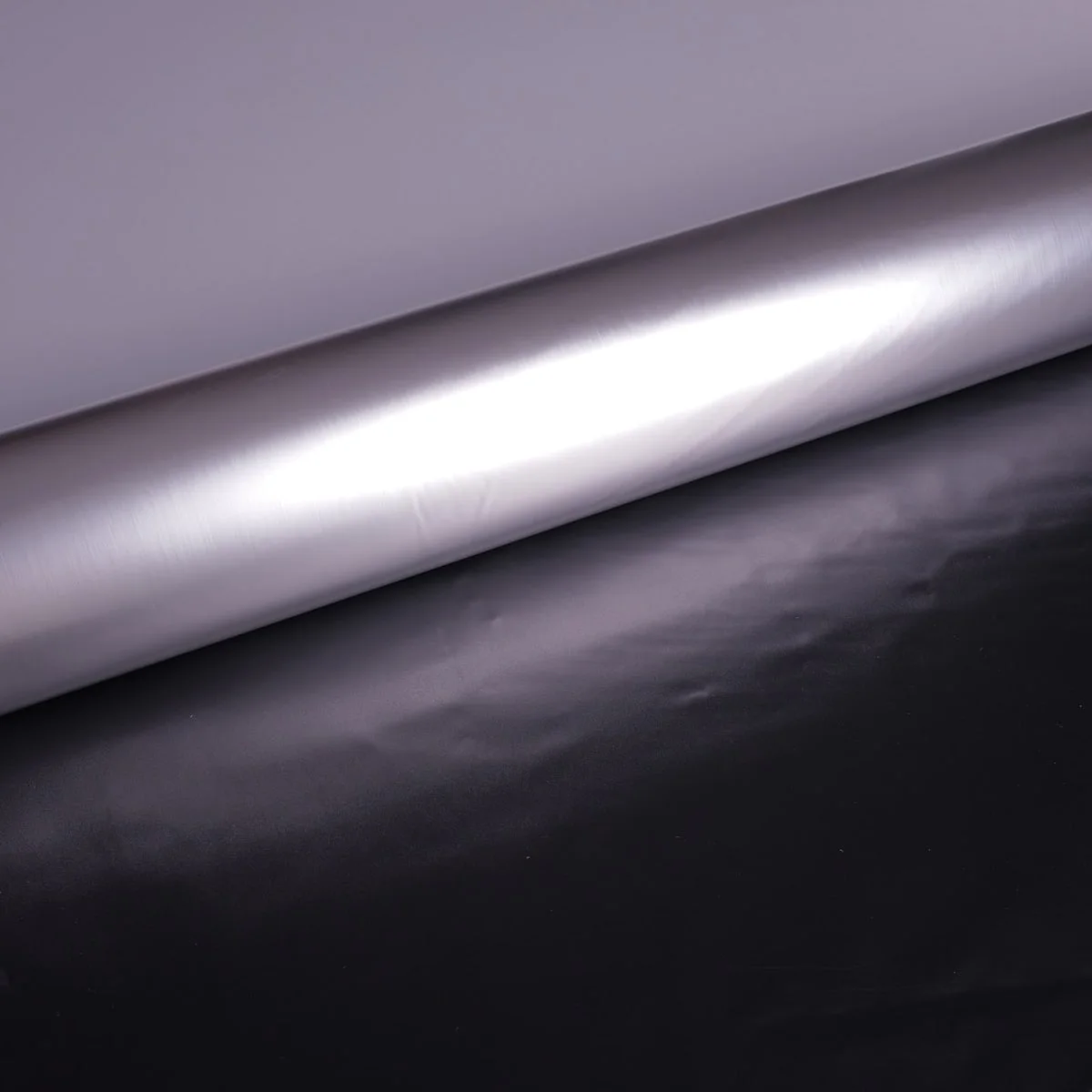 Satin Reflective Laminate, Silver / Black Back – hero view