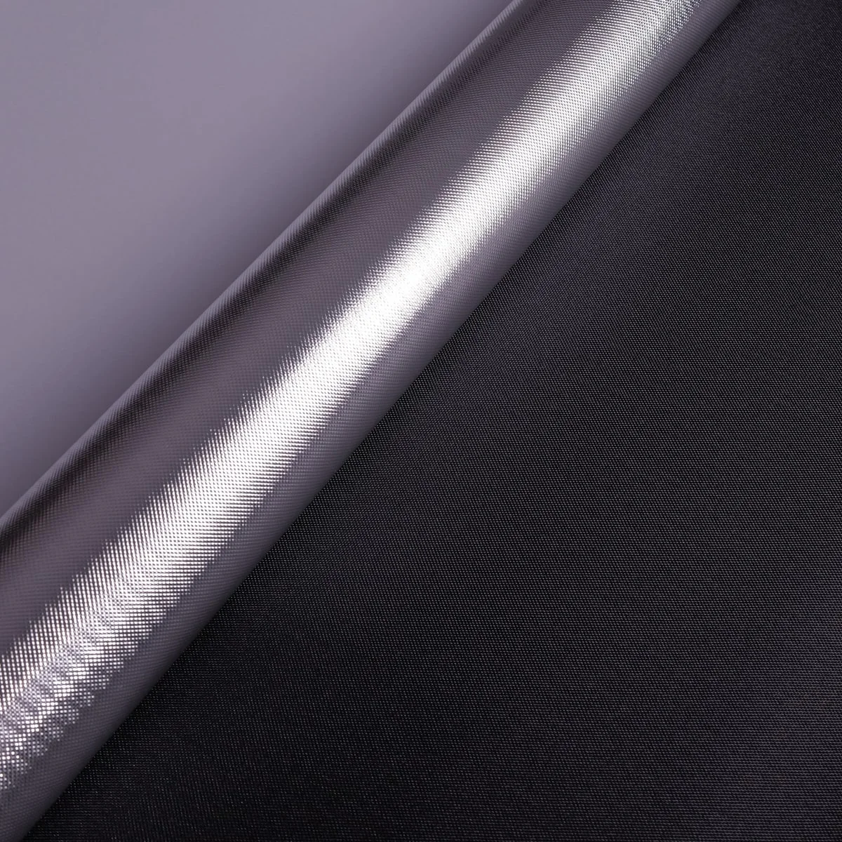 Micro Grid Reflective Laminate, Bright Silver / Black Back – hero view