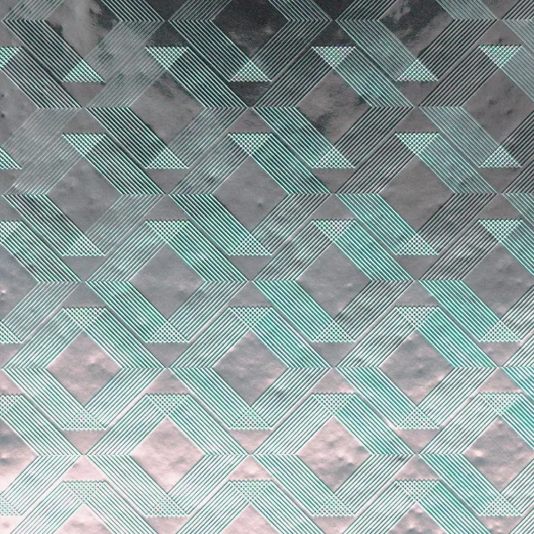Iridescent and holographic pattern on reflective film, macro photograph of sample B0001435