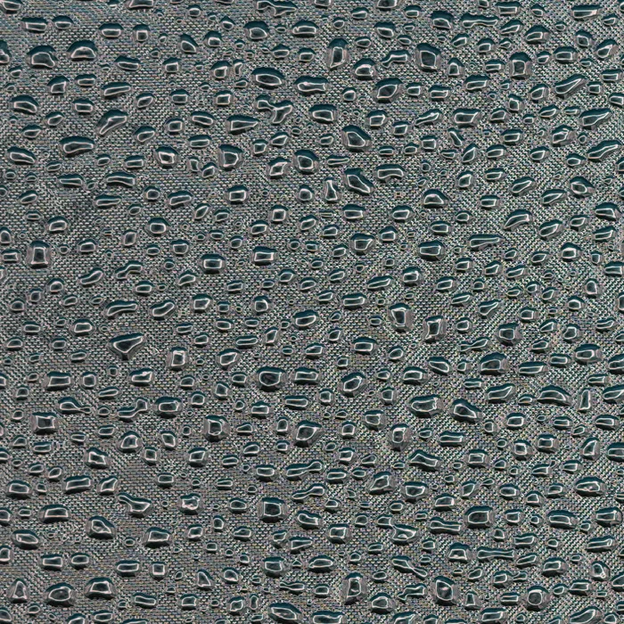 Pebble and droplet pattern on reflective film, macro photograph of sample B0001466