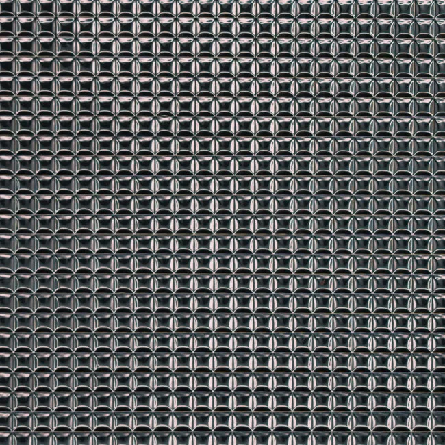 Grid and woven pattern on reflective film, macro photograph of sample B0001424